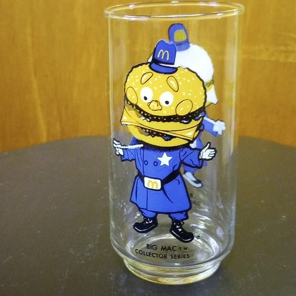 Vtg McDonald's Glasses: Ronald Hamburglar Mayor McCheese Big Mac Captain Crook - Picture 4 of 6